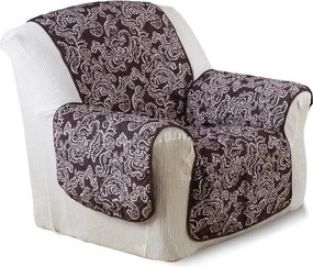 Prikrývky s opierkami čokoládové kreslo - sedák 57 cm