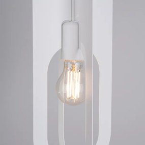 Sollux SL.1360 - Luster na lanku NICUS 1xE27/15W/230V biela