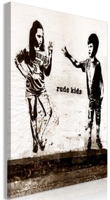 Artgeist Obraz - Rude Kids (1 Part) Vertical Veľkosť: 20x30, Verzia: Na talianskom plátne