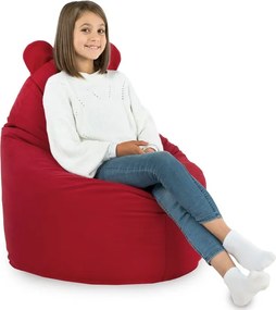 Detské kreslo Sako TEDDY – mäkké plyšové kreslo pre najmenších Farba: Modrý