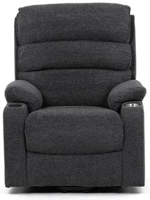 Autronic BONTEC Polohovacie kreslo, elektrické káblové ovládanie, šedá, látka, TV-S8348 GREY2 Farba: Šedá
