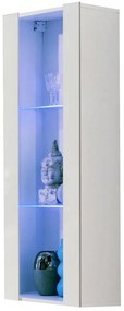 Vitrína malý Fly 21+Sklo biely
