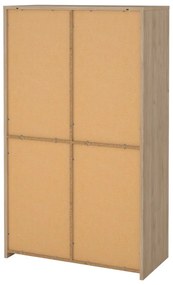 Biela/v prírodnej farbe vitrína v dekore duba 100x170x48 cm Next – Tvilum