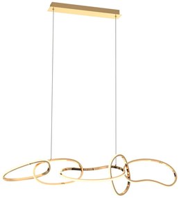 Zuma Line MD7361-5A-EGT - LED Luster na lanku CHOLET LED/56W/230V zlatá