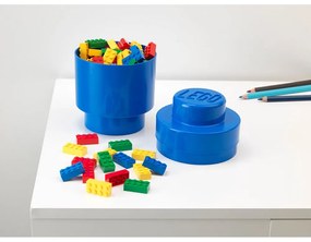 Modrý úložný okrúhly box LEGO®