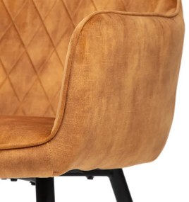 Jedálenská stolička SATORI zamatová horčicová 894461