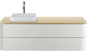 DURAVIT Happy D.2 Plus štvorcová umývadlová misa bez otvoru, bez prepadu, 400 x 400 mm, biela, 2359400000