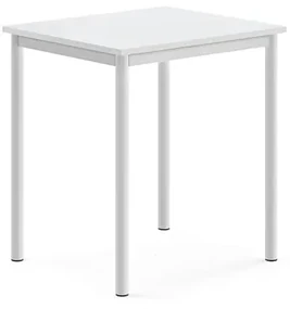 Stôl BORÅS, 700x600x760 mm, laminát - biela, biela