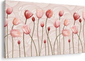 Obraz - Ružové tulipány (90x60 cm)