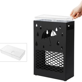 Kovový stojan na dáždniky Rainy, 41x28x12 cm