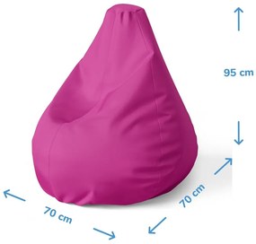 Sedací vak Pear cukrová vata - detský, ružová / tyrkysová