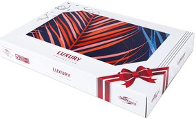 SATÉNOVÉ OBLIEČKY LUXURY LAGOON 160X200 CM, 2KS 70X80 CM LISTY