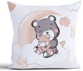 Bavlnená obliečka na vankúš Renforcé 40 × 40 cm - Medvedík