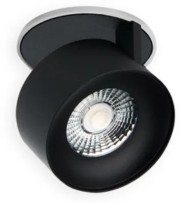 LED2 21507213DT KLIP zápustné natáčacie svietidlo čierne s bielou stmievateľné