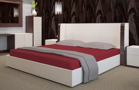 Dekorstudio Prestieradlo froté s gumičkou bordové PRZF-4 Rozmer plachty: 90x200cm