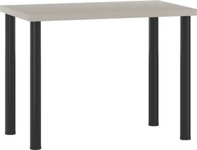 Vintino Jedálenský stôl LUXOR 100 × 60 cm – kašmír / čierne kovové nohy