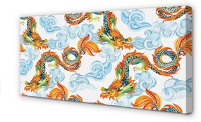 Obraz canvas Japonské farebné drakmi 120x60 cm