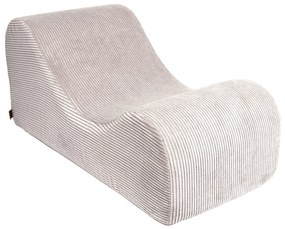 MeowBaby® Detské dizajnové kreslo Wave Ecru