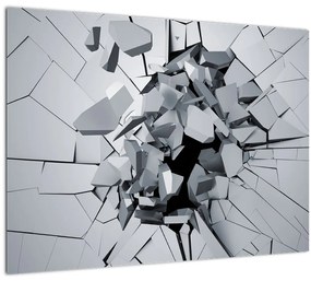Obraz abstrakcie 3D (70x50 cm)