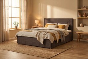 Postel FILI 120x200 cm Hnedá Bez matraca