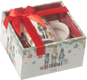 Vianočný hrnček s Luskáčikmi Chris Nuts v darčekovej krabičke - 12*8*9 cm / 350ml
