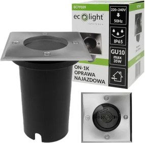 2x LED záhradné zapustené svietidlo GU10 230v do betónových kociek