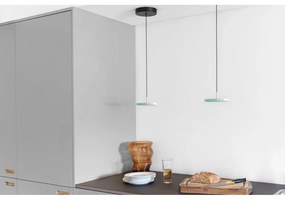 Svetlozelené LED závesné svietidlo s kovovým tienidlom ø 15 cm Asteria Micro – UMAGE