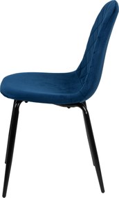 Čalúnená designová stolička ForChair III modrá