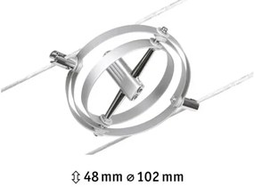 Paulmann 94437 - 1xGU5,3/10W Bodové svietidlo CARDAN 12V matný chróm