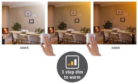 Paulmann 79799 - LED/19W Stropné svietidlo CARPO 230V 2300/2500/3000K