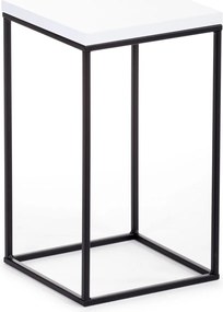 STOJAN NA KVETINÁČ BASICLOFT 40X24X24 CM ČIERNA/BIELA