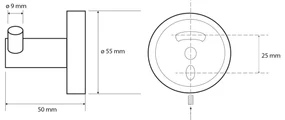 Sapho XR202W X-Round White dvojháčik, biela