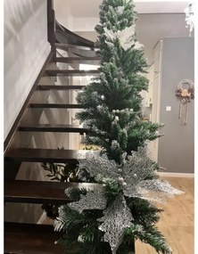 Ruhhy Vianočná girlanda zasnežená 2,7 m HQ Premium