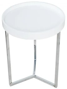 Konferenčný stolík Modular  40cm biela, strieborná