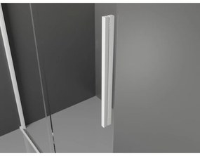 Mexen Velar, posuvné dvere do otvoru 110x200 cm, 8mm číre sklo, biely profil, 871-110-000-01-20
