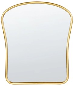 Kovové nástenné zrkadlo 45 x 52 cm zlaté NOTH Beliani