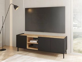 TV stolík / skrinka Rutori RO03, Farby: kašmír / kašmír + dub cremona