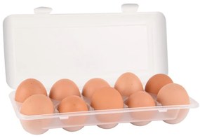 Box na vajíčka, obal na 10 ks vajec, biely