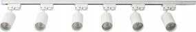 LED koľajnica 2m + 6x GU10 bodové žiarovky - sada
