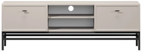 TV stolík Lorini 150 cm na stojane – kašmírová / čierne úchytky T