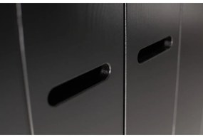 Čierna šatníková skriňa z borovicového dreva 94x195 cm Connect - WOOOD