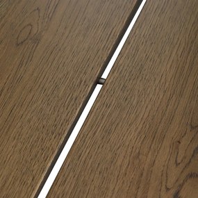 Autronic BONTEC Jedálenský stôl 220x90cm, masív, orech, HT-T1822 WAL Farba: Hnedá