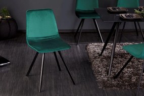 Dizajnová stolička Holland zelený zamat