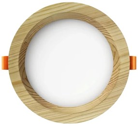 APLED - LED Podhľadové RONDO WOODLINE LED/6W/230V 4000K pr. 15 cm borovica masív