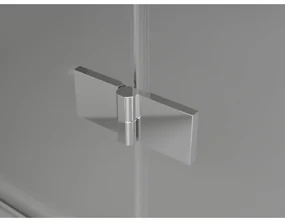 Mexen Lunar T, sklopný sprchový kút pravý 135 x 110 cm, 8mm číre sklo, chrómový profil, 834T-135-110-01-00-P