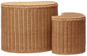 Ferm Living Úložný kôš s vekom Willora Braided Menší