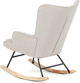 Hojdacie kreslo FABIAN — látka, krémová