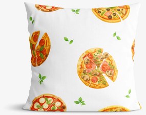 Goldea dekoračná obliečka na vankúš - lahodná pizza 30 x 50 cm