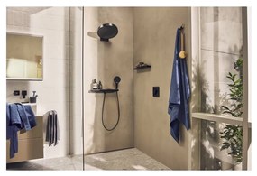 Hansgrohe Rainfinity - Hlavová sprcha 360 1jet s pripojením na stenu, matná čierna 26230670