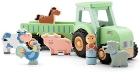 Traktor s valníkom a zvieratkami